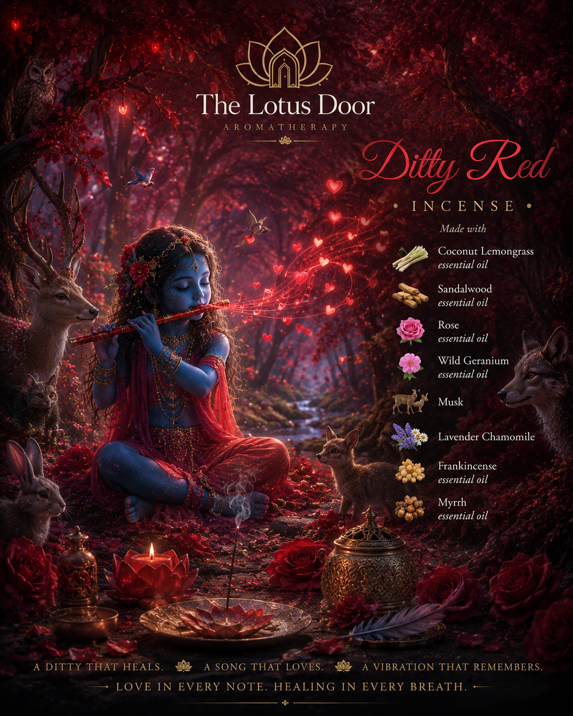 Ditty Red Artisan Incense